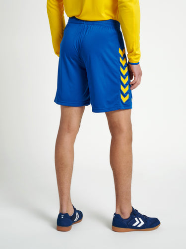 Hummel Core Poly Shorts True Blue/Yellow CLEARANCE
