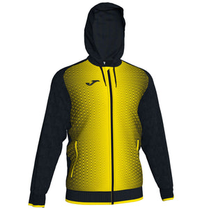 JOMA HOODED SUPERNOVA JACKET  BLACK-YELLOW