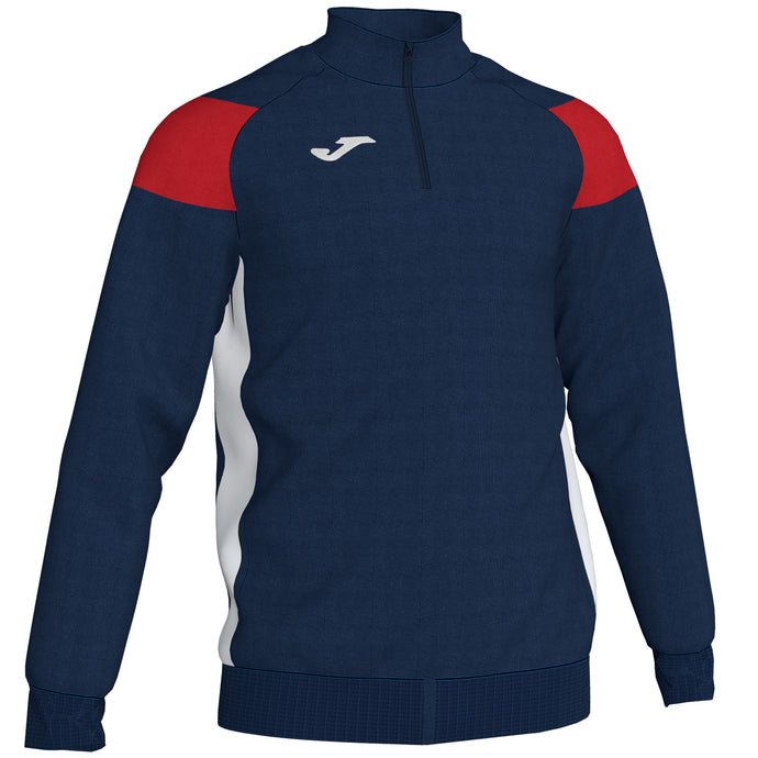 JOMA CREW III DARK NAVY-RED-WHITE 1/2 ZIP