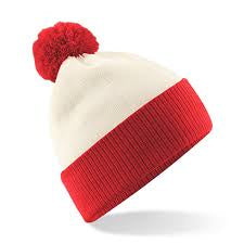 Two Tone Pom Pom Beanie