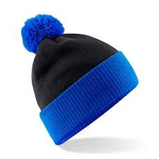 Two Tone Pom Pom Beanie