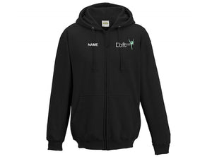 The Loft Studios Full Zip Hoodie Black