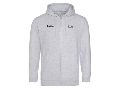 The Loft Studios Full Zip Hoodie Grey